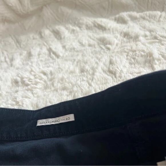 Alexa Chung For AG Navy Corduroy A-Line Mini Skirt - Picture 6 of 8